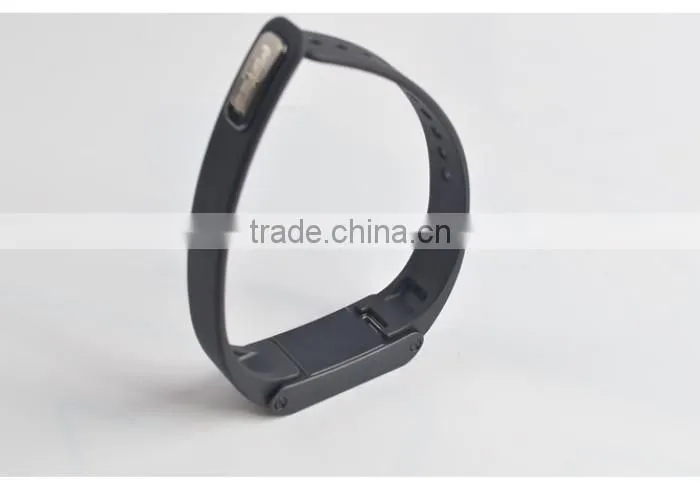 2014 New Waterproof Smart Bracelet Bluetooth Health Wristband with APP Sync Pedometer Sleep Tracing