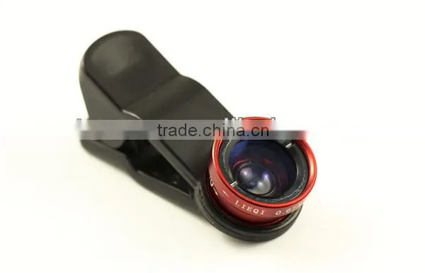 Fisheye Lens,3-in-one Universal Clip Lens For Mobile Phone/Notebook PC/Ipad