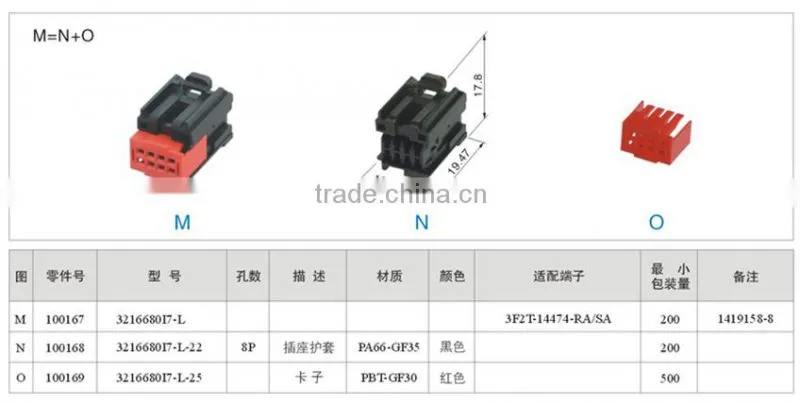 auto motive wire cable harness connectors