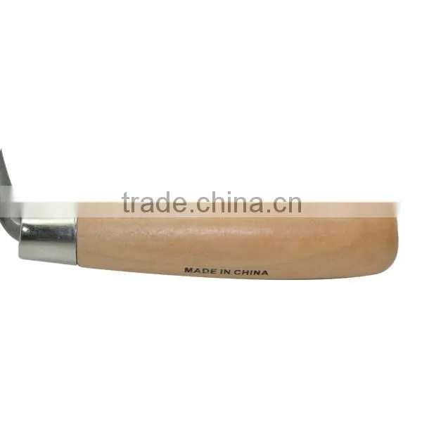 6'' Bricklaying Trowel with wooden handle, carbon steel blade Bricklayer Trowel