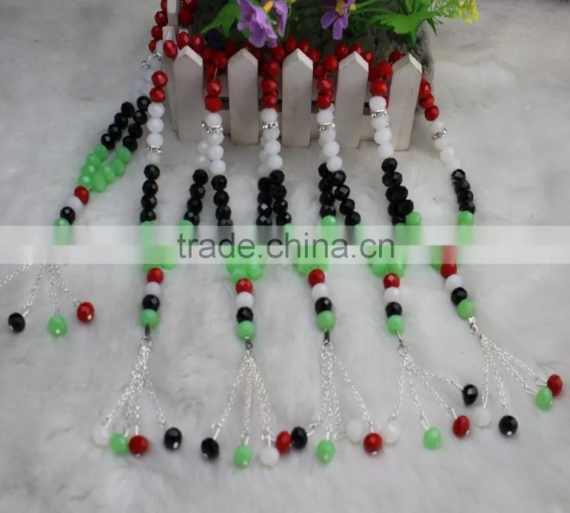 Yiwu hot seller 33 pieces/strand excellent crystal material prayer beads10mm islamic Prayer Beads