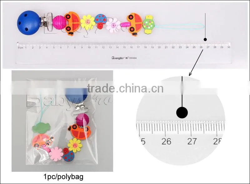 2015 New DIY Baby Products High Quality Wooden Clip For Pacifier Holder