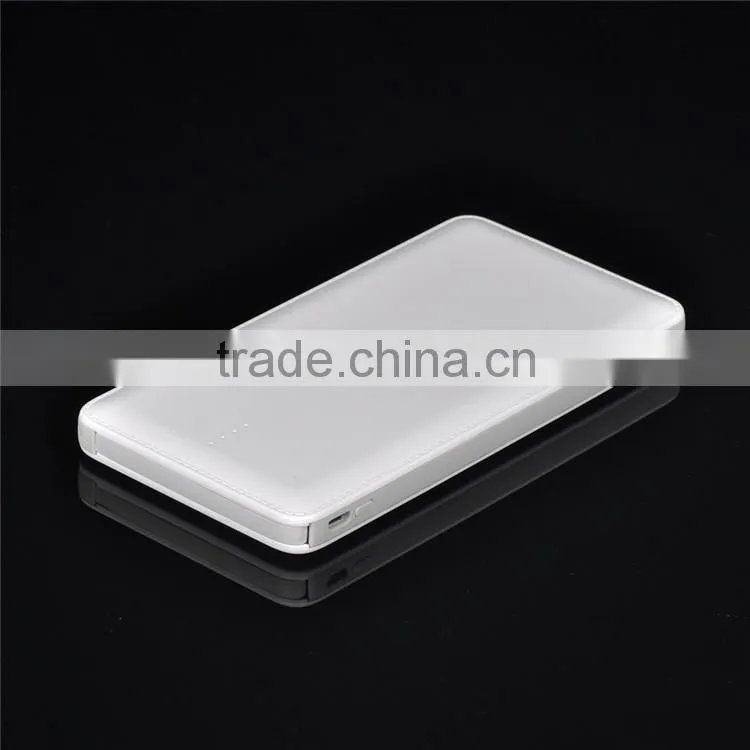 2016 new hot selling design real capacity leather 10000mah oem power bank factory