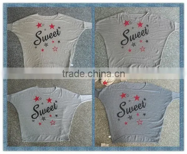 Print style for a beautiful girl long hair with a hat sweater 9984#