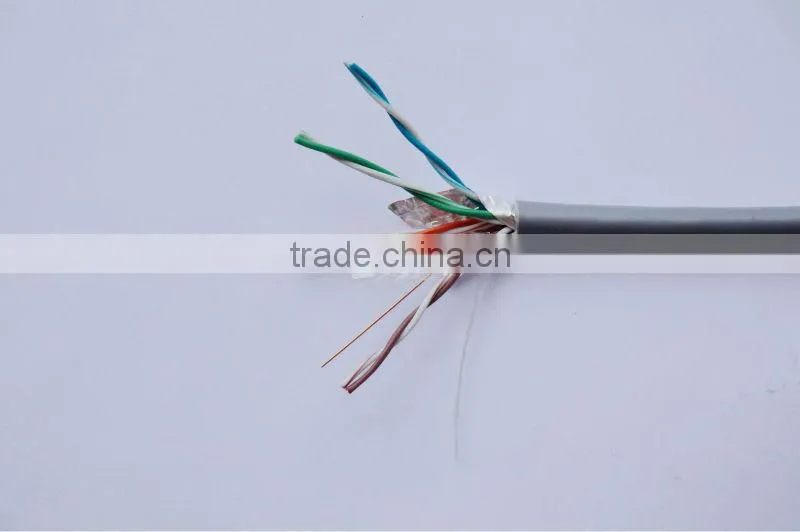 shield cat5e stp rj45 male connector with cable