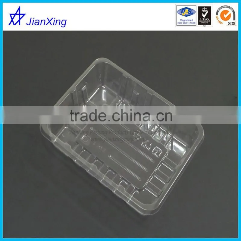 High quality Clear disposable packaging PET plastic food fruit tray