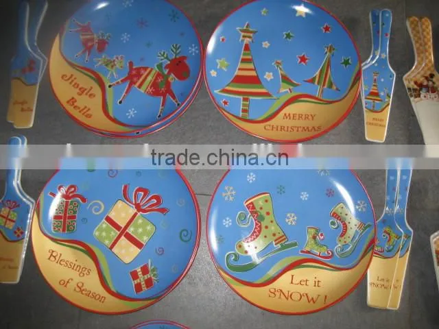 Colorful decal ceramic plate,bulk porcelain plate,serving dishes