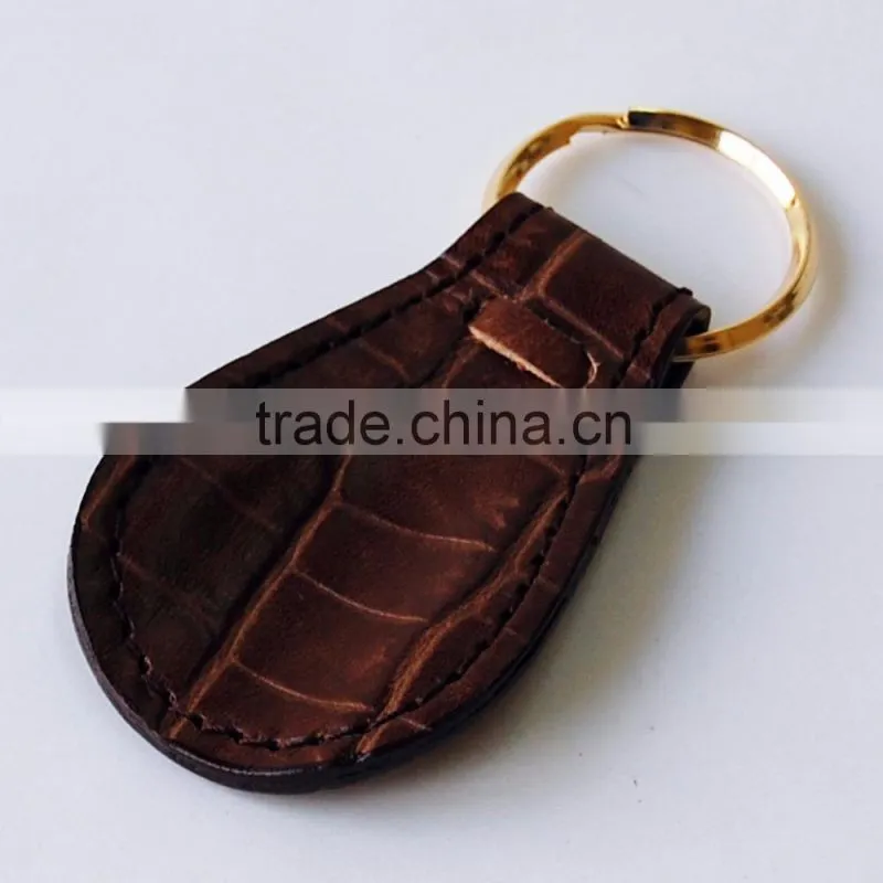 Promotion Leather Custom Keychain,genuine leather Key chain, Guangdong Manufacturer wholesale leather key chain