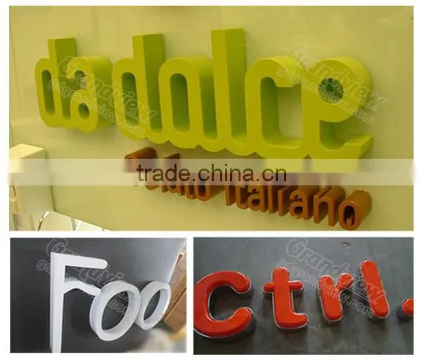 Outdoor customized front lit acrylic alphabet letter