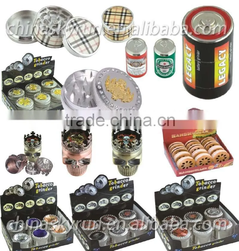 3pc painted plastic herb grinder tobacco grinder high quality