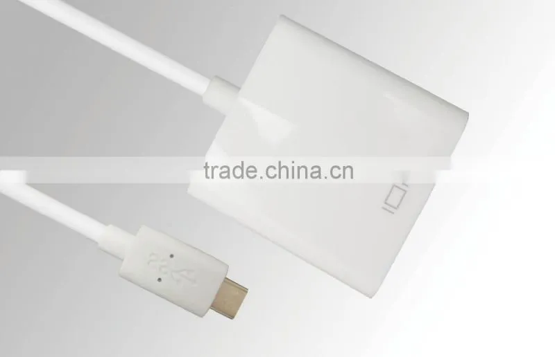 Hot sale USB3.1 Type C to VGA adapter and connector for macbook