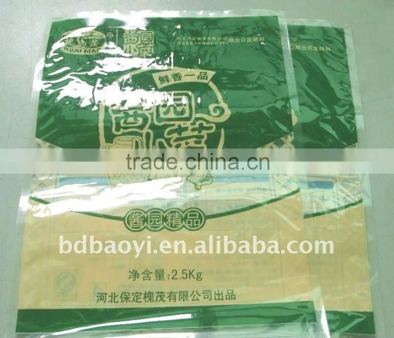 New! hot sale new design BOPP/PE sauce packing bags