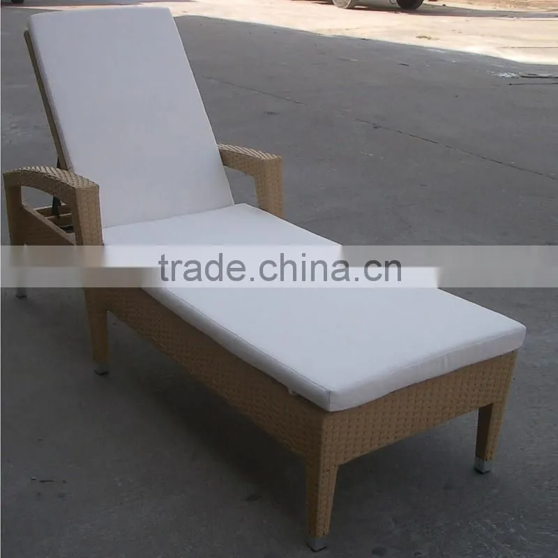 00 aluminum furniture for outdoor garden leisure folding deck chair sun lounge with table YPS065