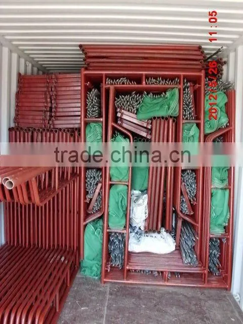 types scaffolding frame walk through frame