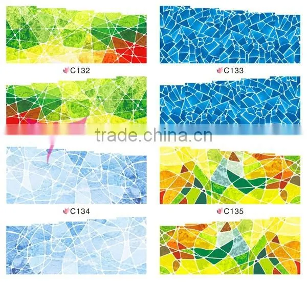 2015 new nail art transfer foil sticker,fashion waterproof nail strips,water transfer nail art stickers