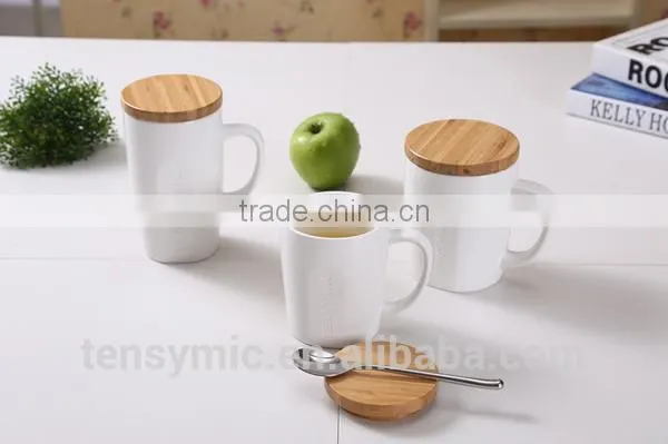 14/16/20OZ new style single wall white porcelain mug with engraving LOGO