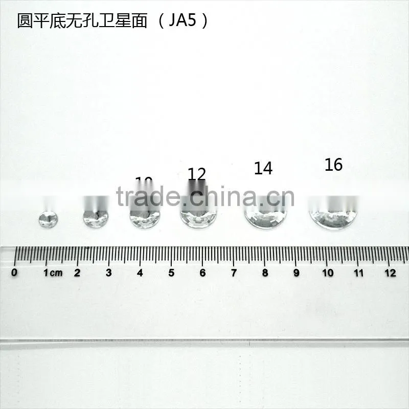 WA5 round rivoli faceted flat back acrylic jewels rhinestones DIY fashion decoration, craft jewelry fitting garment bags