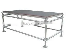 Portable aluminum stage for dance performance