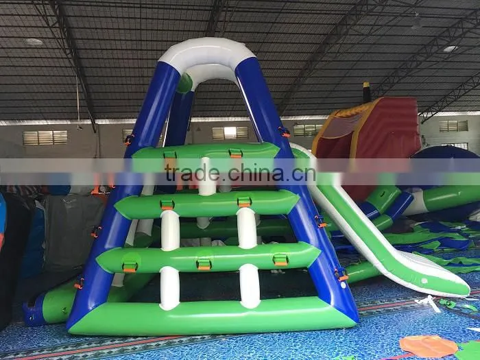 Air sealed lake giant inflatable water slide for adult , water slide combo