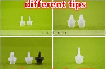 10ml PET e liquid bottle with childproof cap and long thin dropper tip