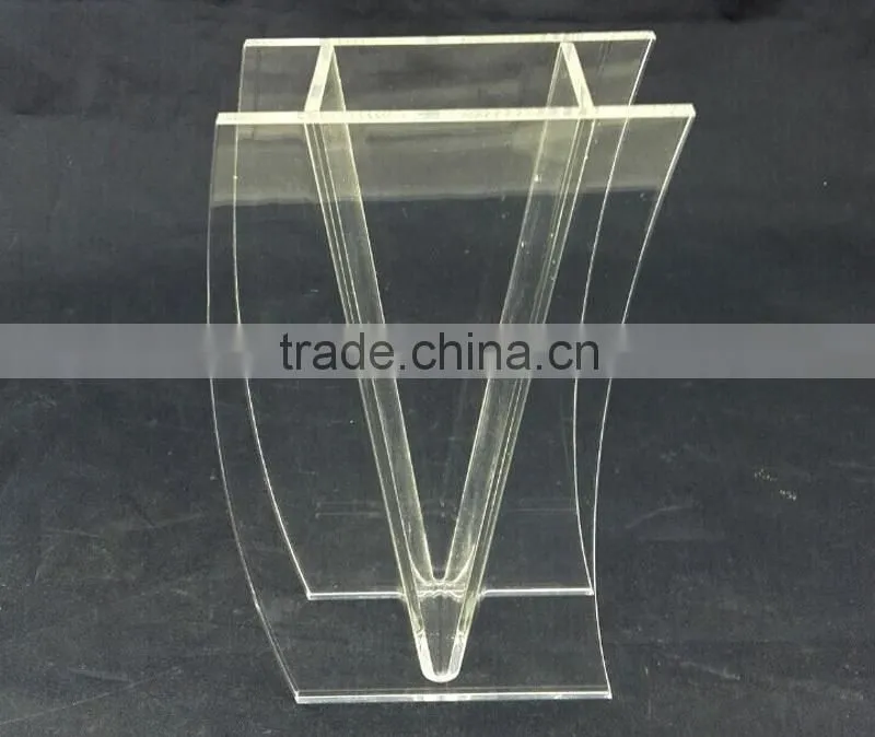 tall plexiglass flower vase for promotional tabletop/desktop/countertop souvenir gift