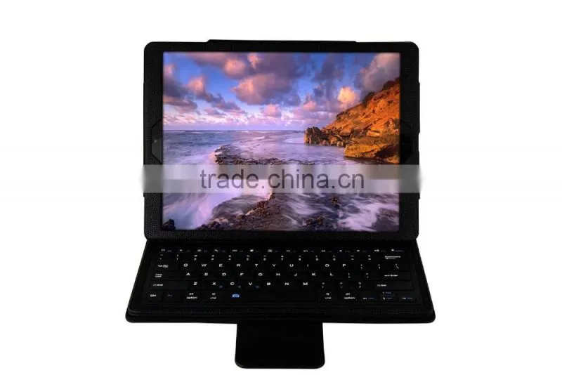 2016 new tablet pc bluetooth keyboard for ipad pro 12.9" PU leather removable keyboard case