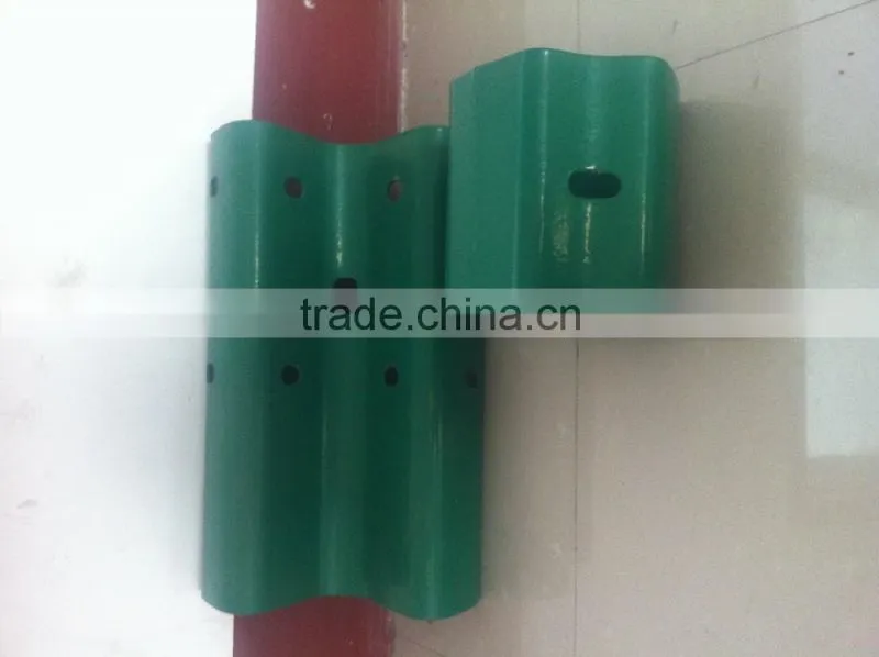 Powder Coated Steel Highway Guardrail Beams Anti Corrosion