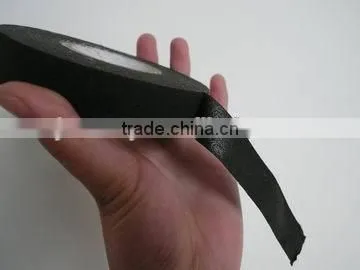Black rubber adhesive Cotton friction electrical tape