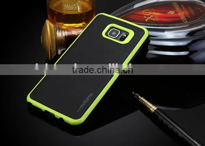 Fashion motomo cover case for S7 S7 edge Motomo Hybrid Silicon TPU 3 In 1 Brushed Tough Back Covers Shell for s7
