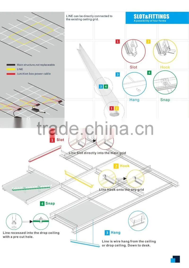 Modern design 5 years warranty LED office light