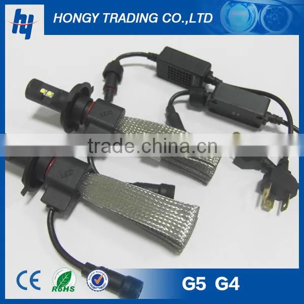 h4 high power led headlight 6000LM no fan