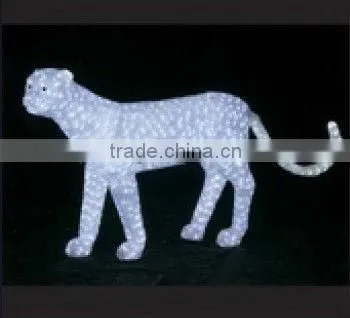 christmas decoration crystal sculpture light for santa claus