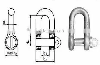 Shackle DIN 82101 Form A B C