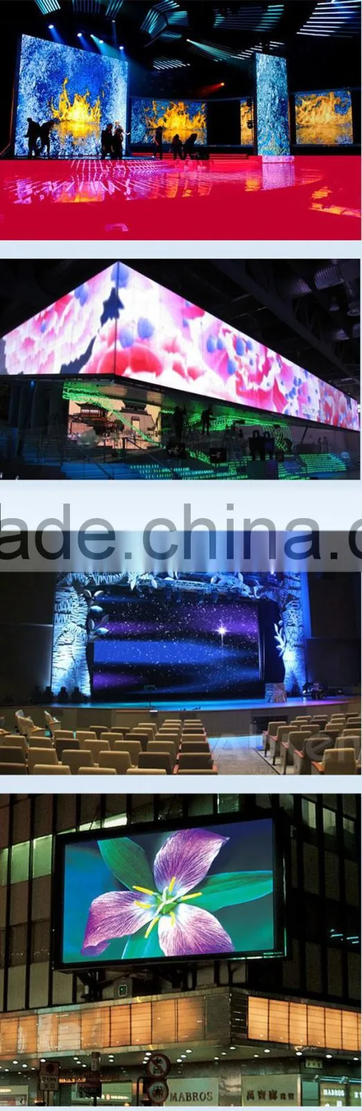 P4 Indoor Advertising LED Display Screen Big Advertising LED Curtain Wall