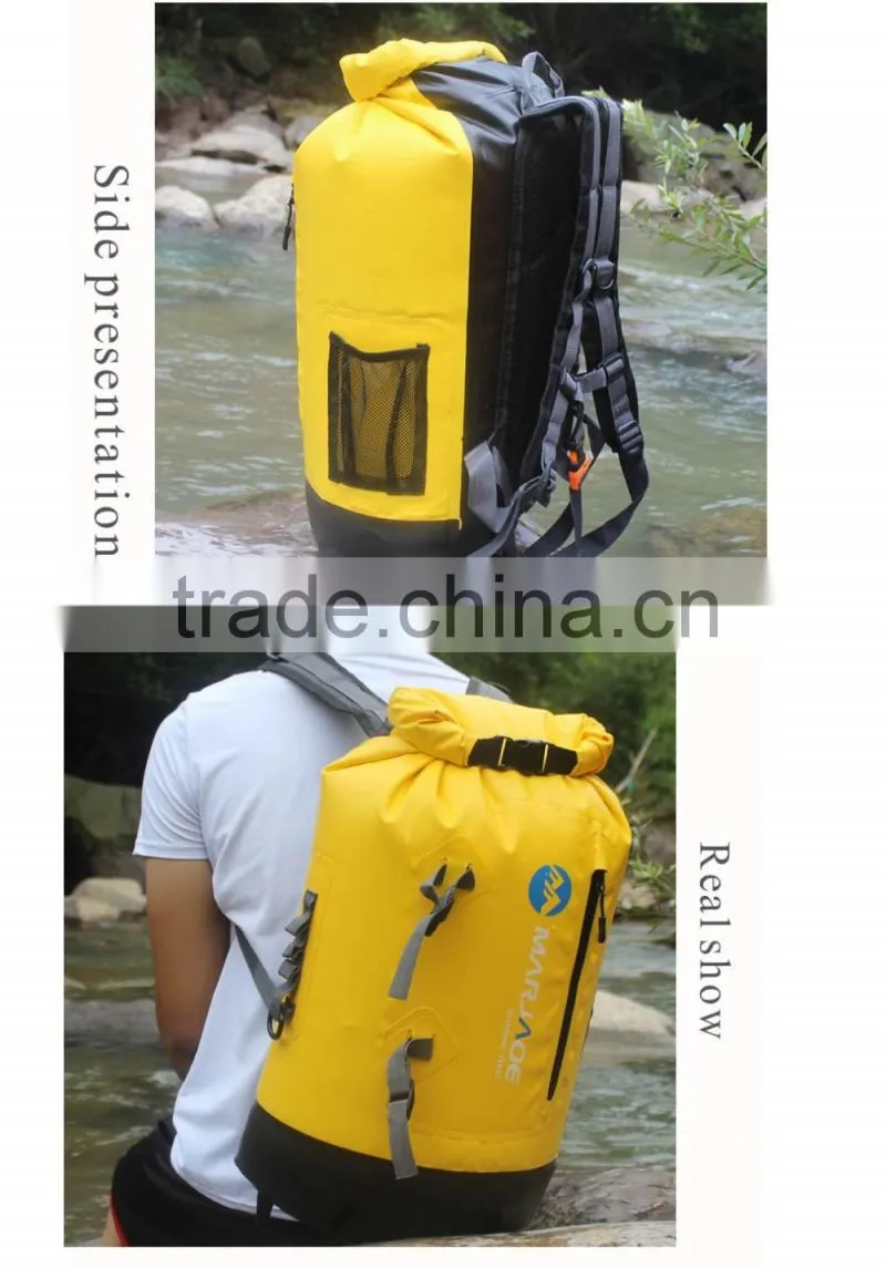 Popular product 2016 PVC tarpaulin waterproof dry bag backpack for outdoor rafting, canyoning, boating