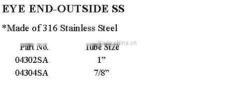 Stainless steel Eye End-Outside