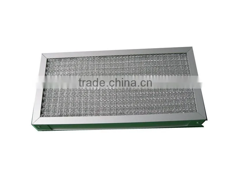 Washable Pleated panel Metal Mesh air filter for chimney exhaust system