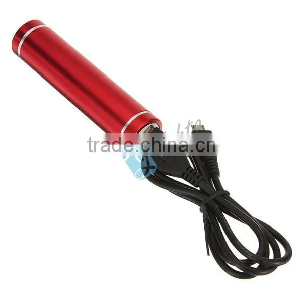 Travel Journey External Battery Charger 2600 Cylinder Lipstick PowerBank