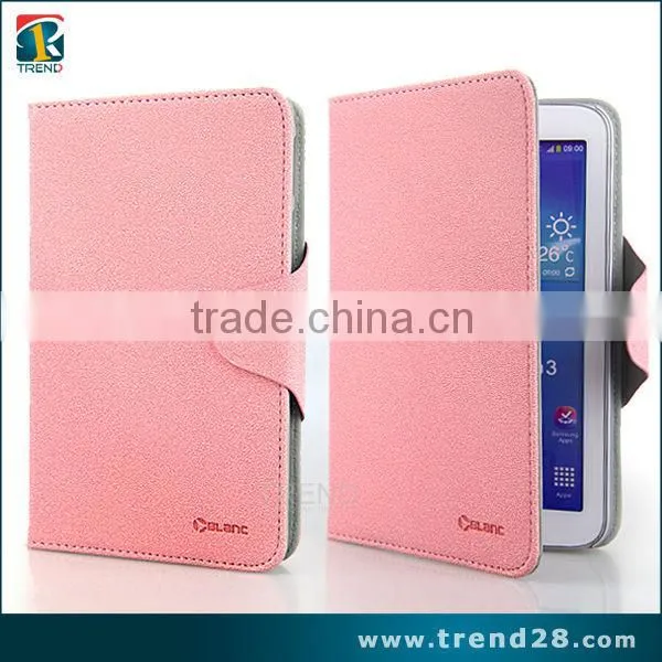 High quality fashion design tablet leather case for samsung tab 3