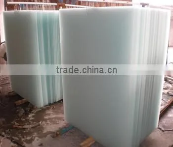 4.0-12.0mm clear satinated glass/tempered frosted glass manufacturer