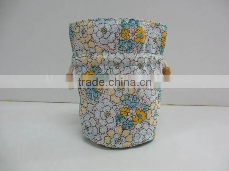 New fashion cotton with printed drawstring gift bag