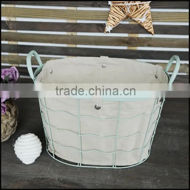 wholesale blue wire storage baskets