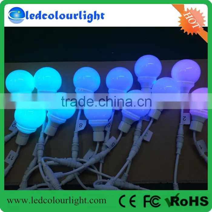 new design 80mm dmx rgb led festoon bulb light