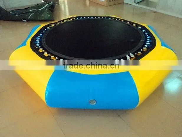 Commercial Inflatable water trampoline floating on water inflatable games