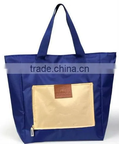 190T polyester foldable shopper bag