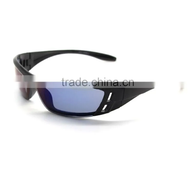 New arrival blue mirror lens sports glasses outdoor cycling sports sunglass