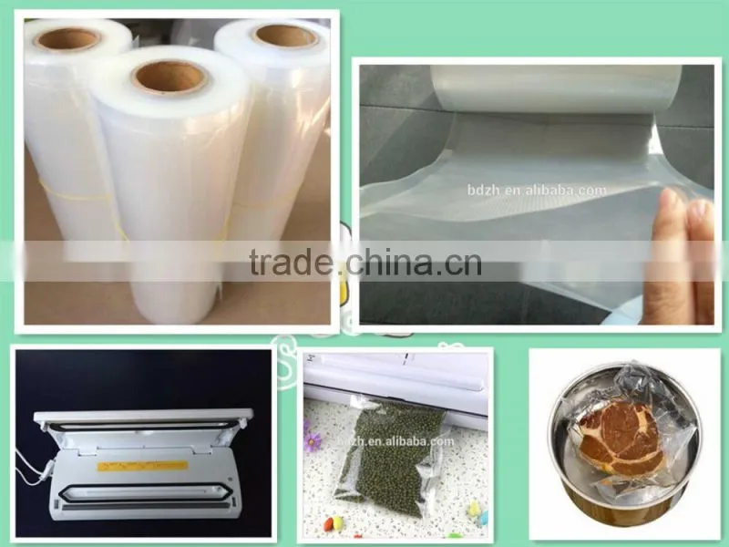 heat sealing Embossing Vacuum Sealer PE PA Plastic bag food saver 11"x50' vacuum sealer bag rolls