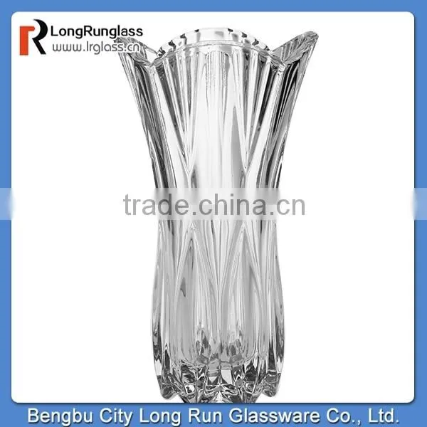 LongRun Decorative Tall Glass Vase with new fashion design