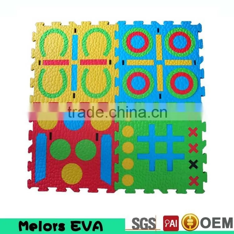 Melors cartoon Portable colorful vivid pattern practic playground eva foam play mat for Crawling Assembled supplier