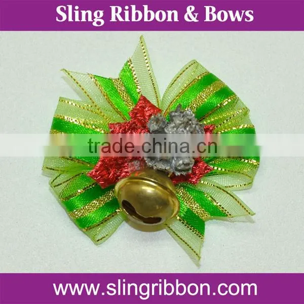 Hot Sale Now Handmade Ribbon Flowers Pet Ribbon Bows